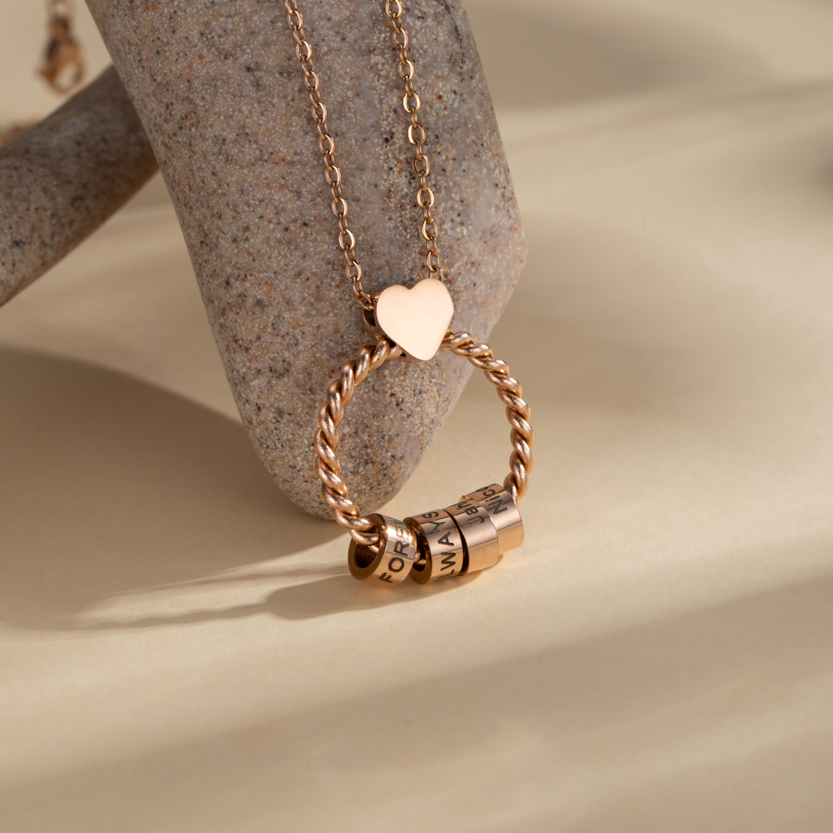 Customized Multi Name Engraved Necklace