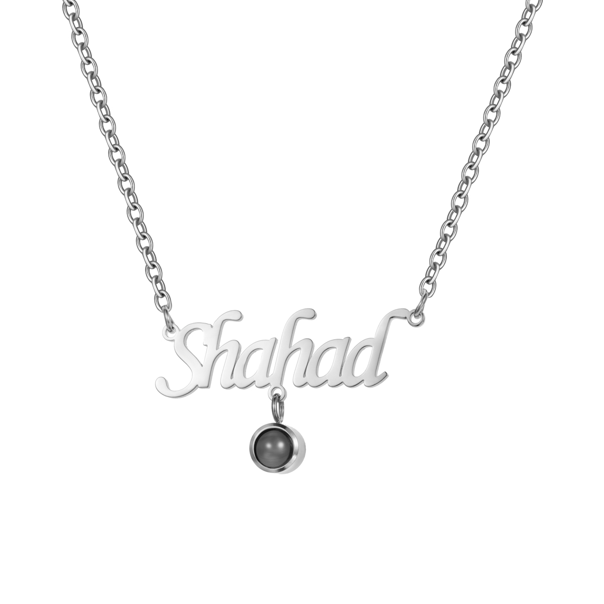 Customized Name and Photo Projection Picture Necklace