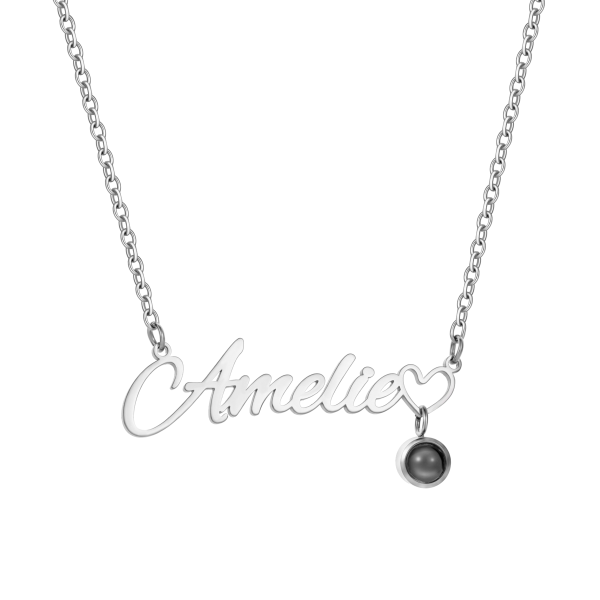 Custom Projection Picture Necklace with Name