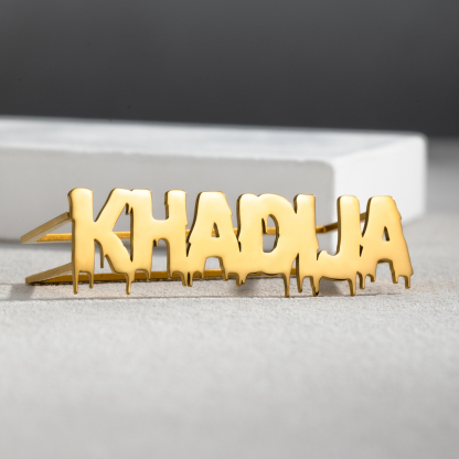 Personalized Name Ring for Knuckle