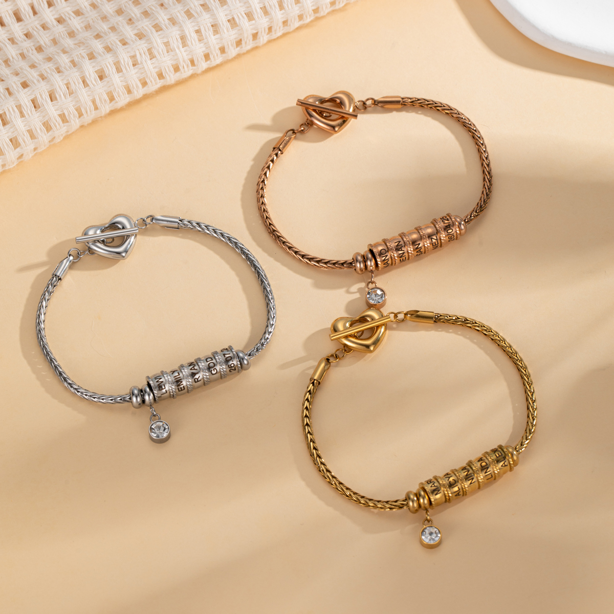 Custom Name Beading Bracelet