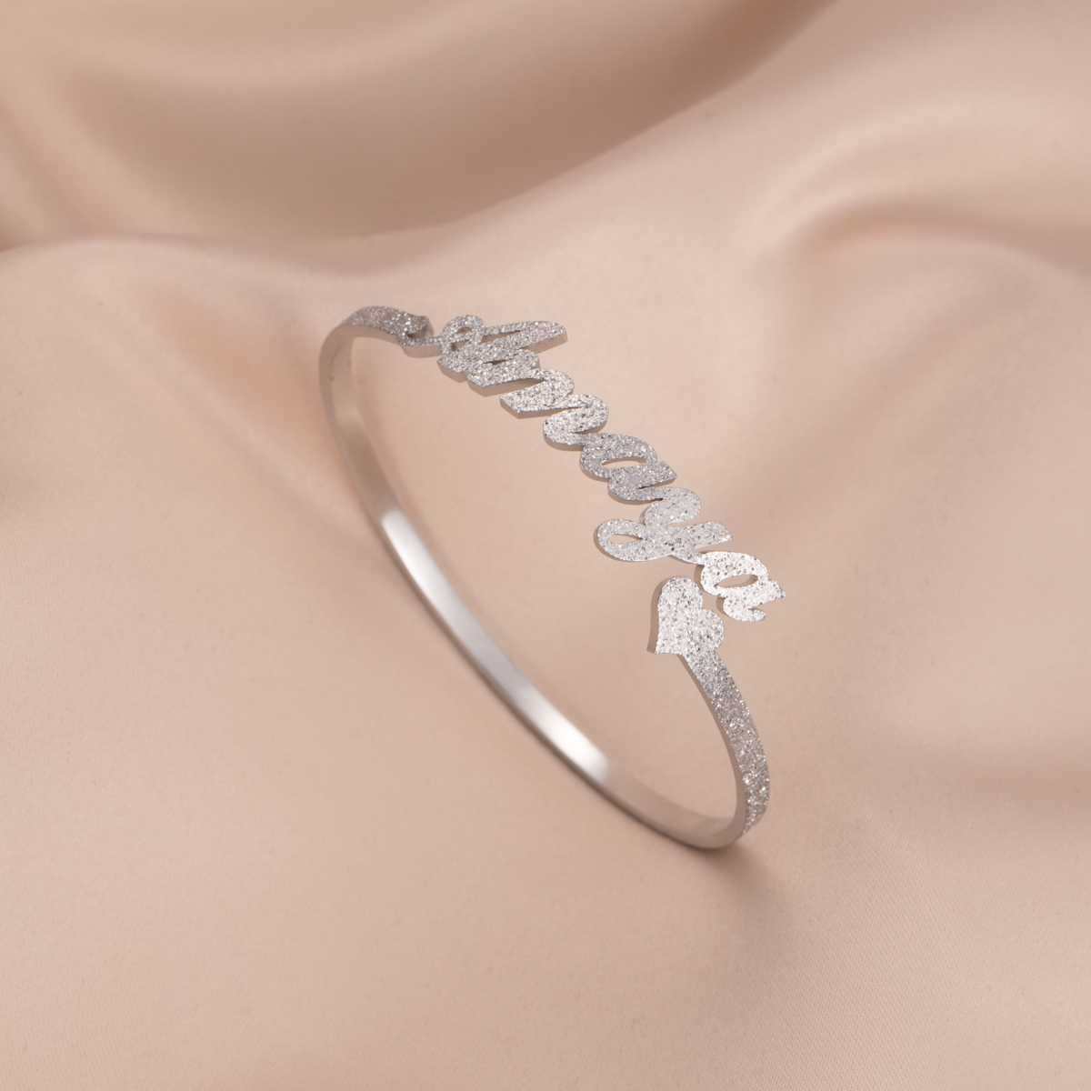 Custom Name Bracelet with Overall Sanding Process