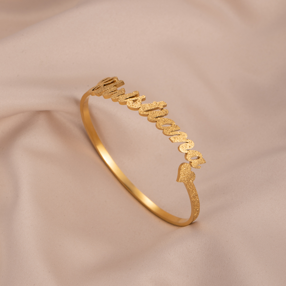 Custom Name Bracelet with Overall Sanding Process