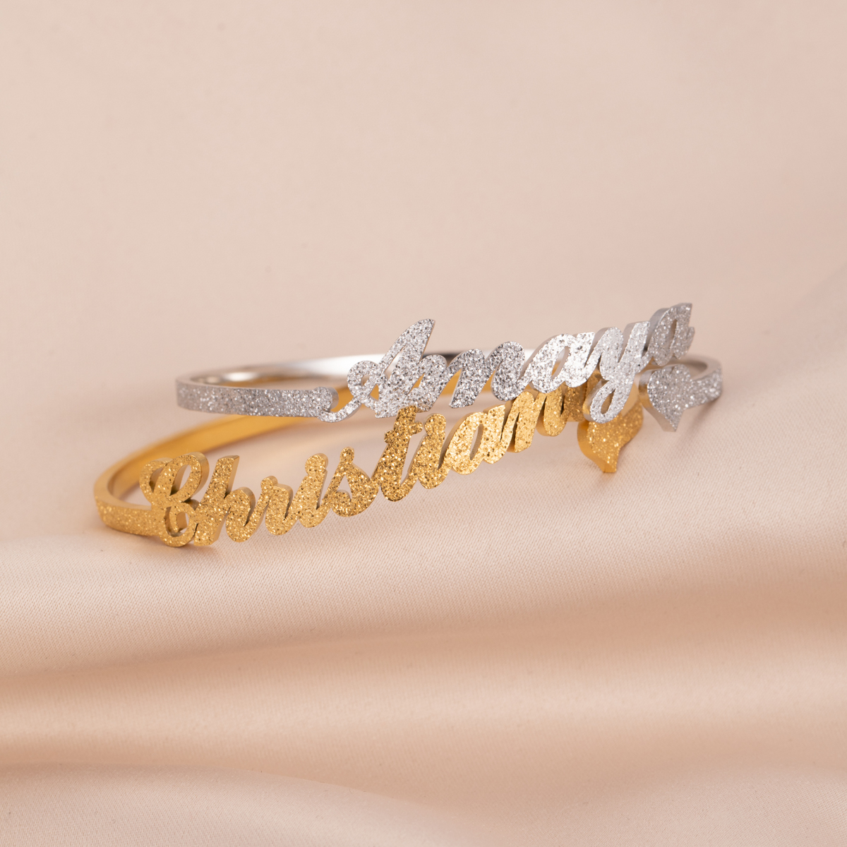 Custom Name Bracelet with Overall Sanding Process