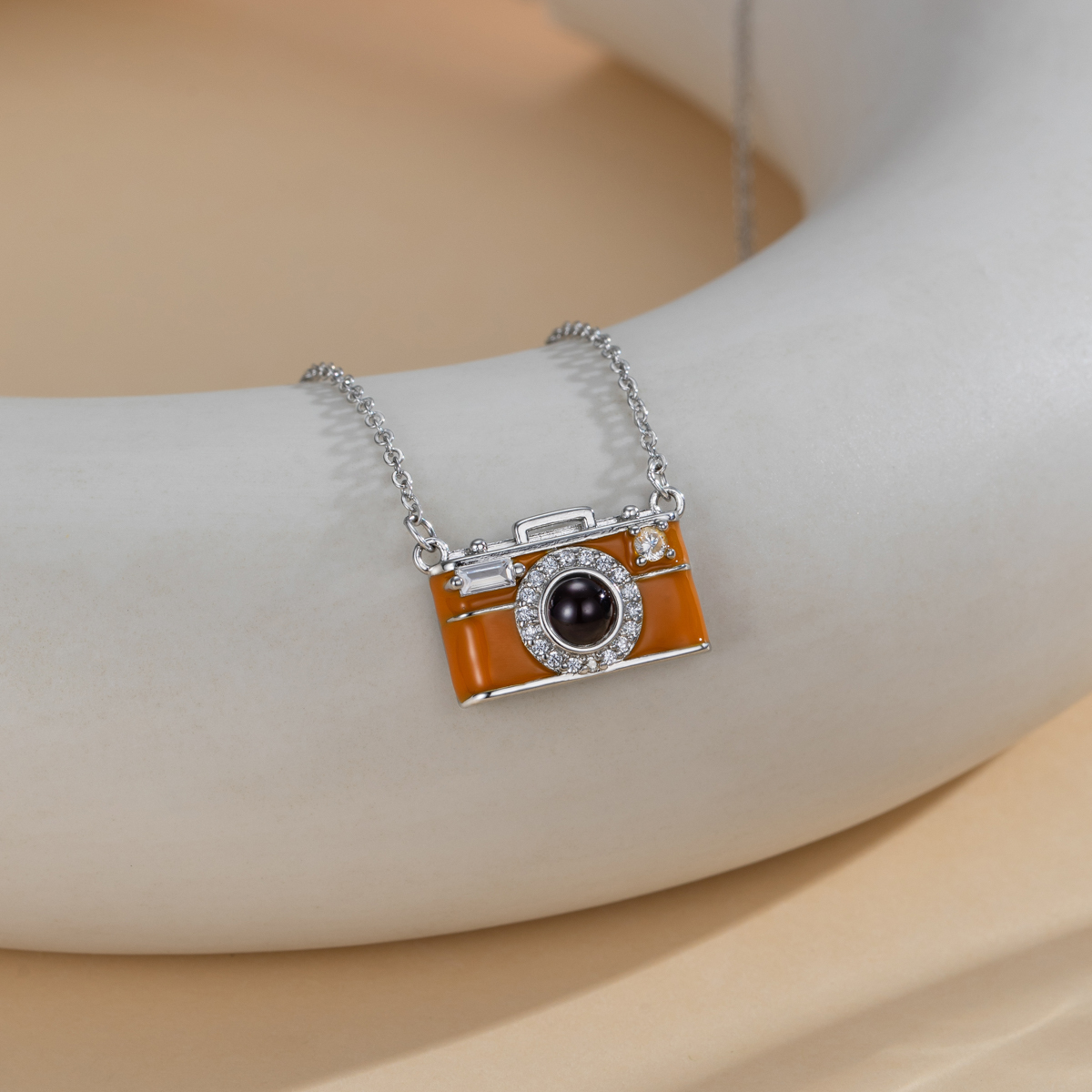 Custom Projection Picture Name Necklace