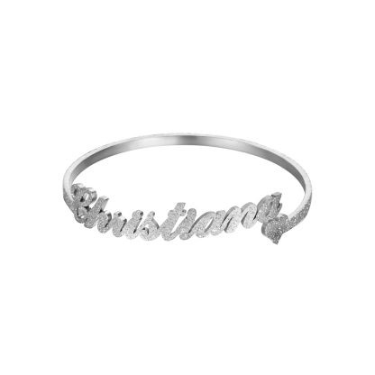 Custom Name Bracelet with Overall Sanding Process