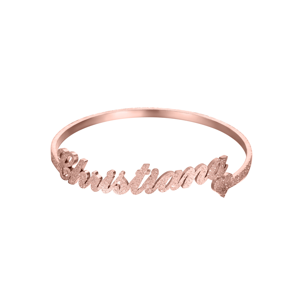 Custom Name Bracelet with Overall Sanding Process