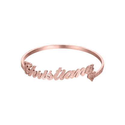 Custom Name Bracelet with Overall Sanding Process