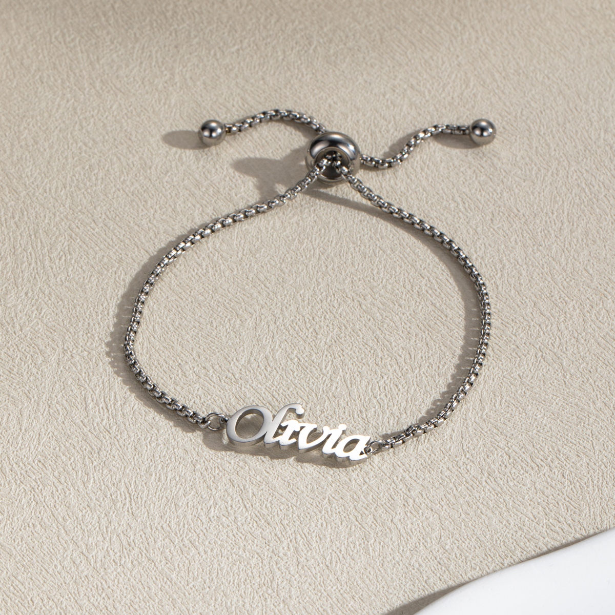 Costom Infinite Loop Bracelet Chain Style with Names