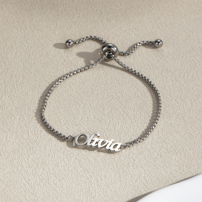 Costom Infinite Loop Bracelet Chain Style with Names