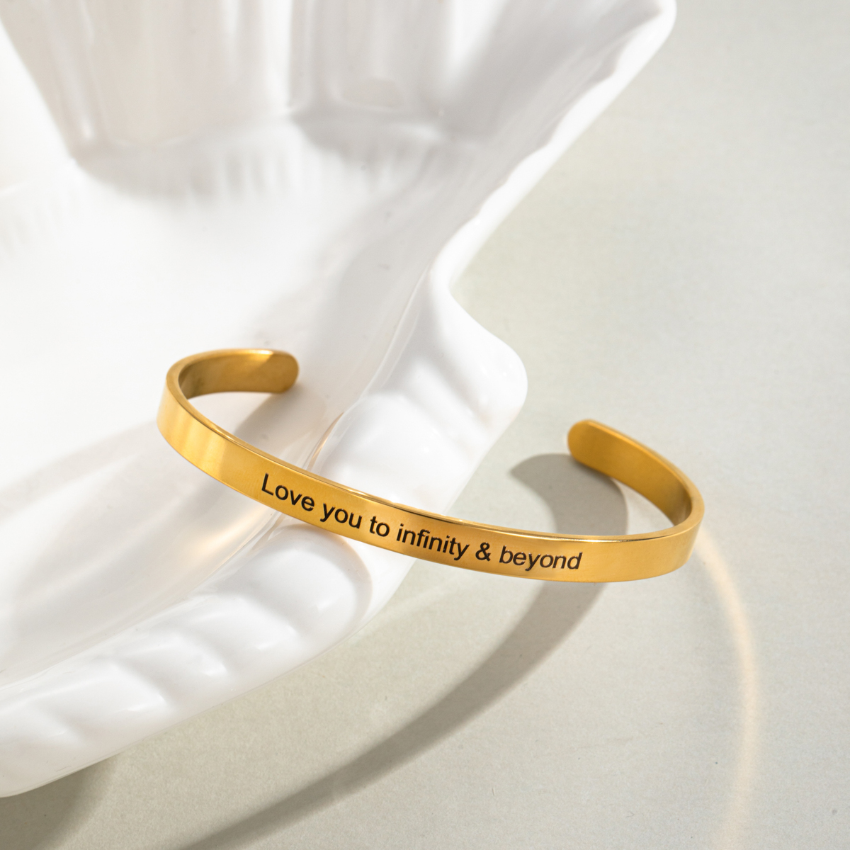 Engraved Bracelet for Expressing Love 