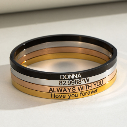 [Copy]Thin Version Engraved Bracelet For Expressing Love 
