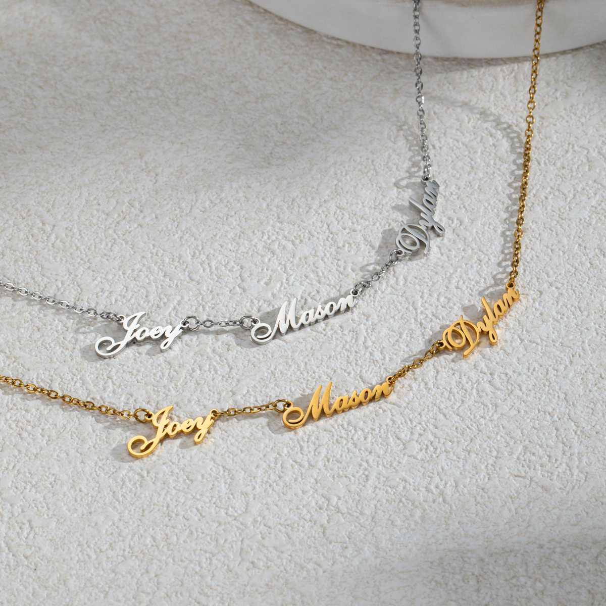 Custom Multi-Name Necklaces