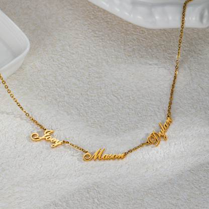 Custom Multi-Name Necklaces