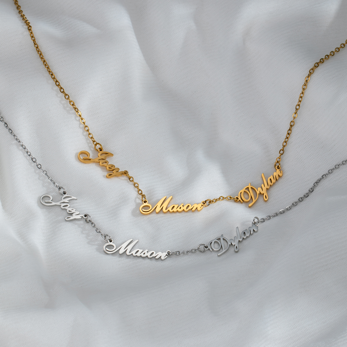 Custom Multi-Name Necklaces