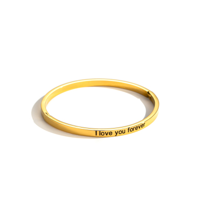 [Copy]Thin Version Engraved Bracelet For Expressing Love 