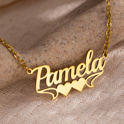 [Copy]Exquisite Sand-Pressed Style Customized Name Necklace