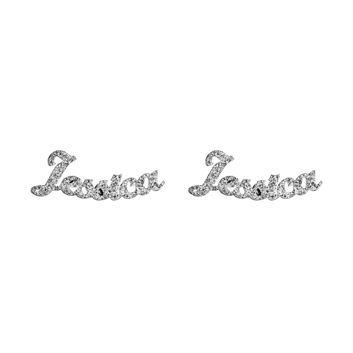 Sand-Pressed Customized Name Earrings