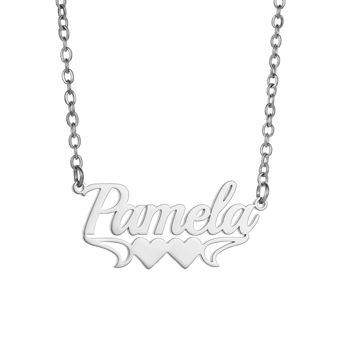 [Copy]Exquisite Sand-Pressed Style Customized Name Necklace