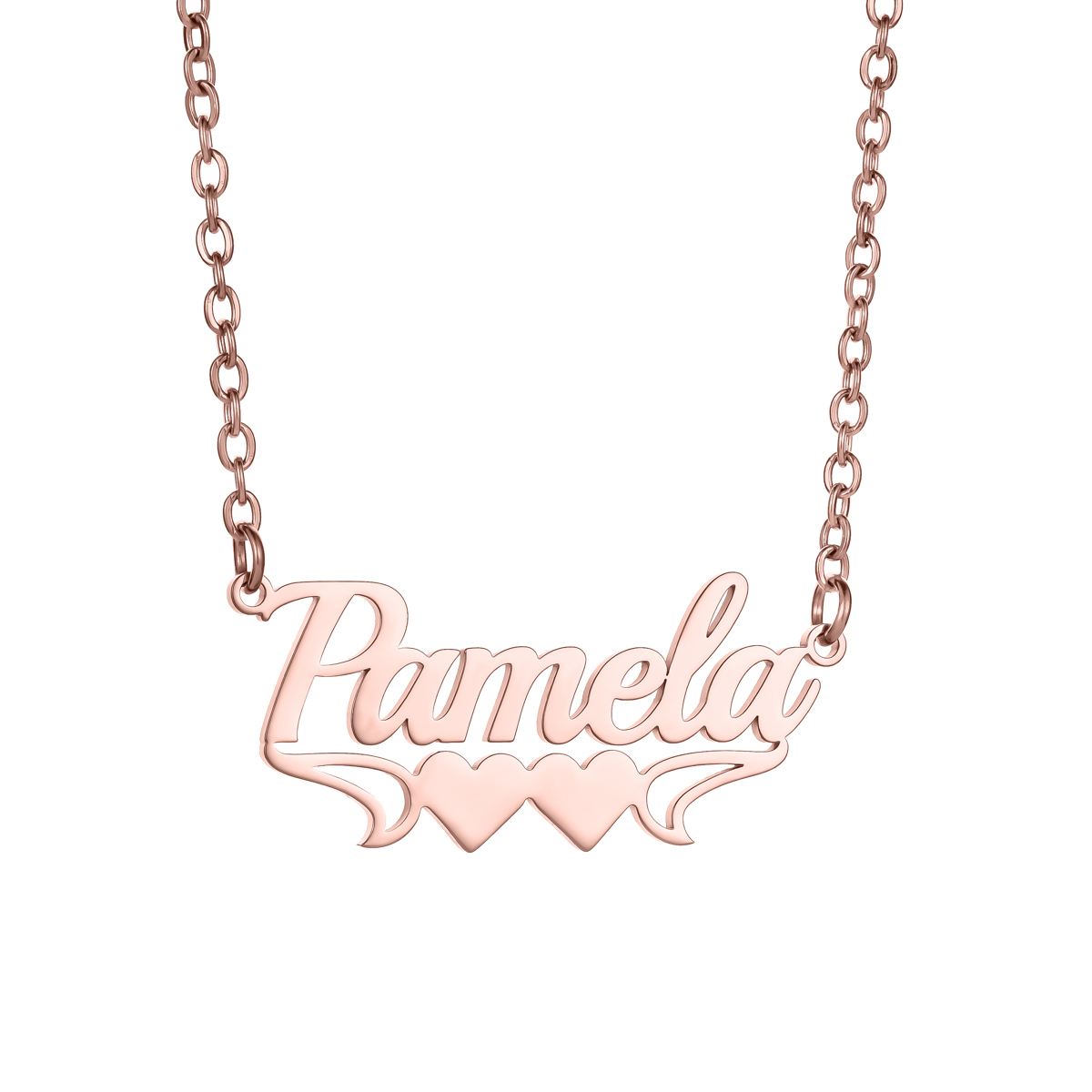 [Copy]Exquisite Sand-Pressed Style Customized Name Necklace
