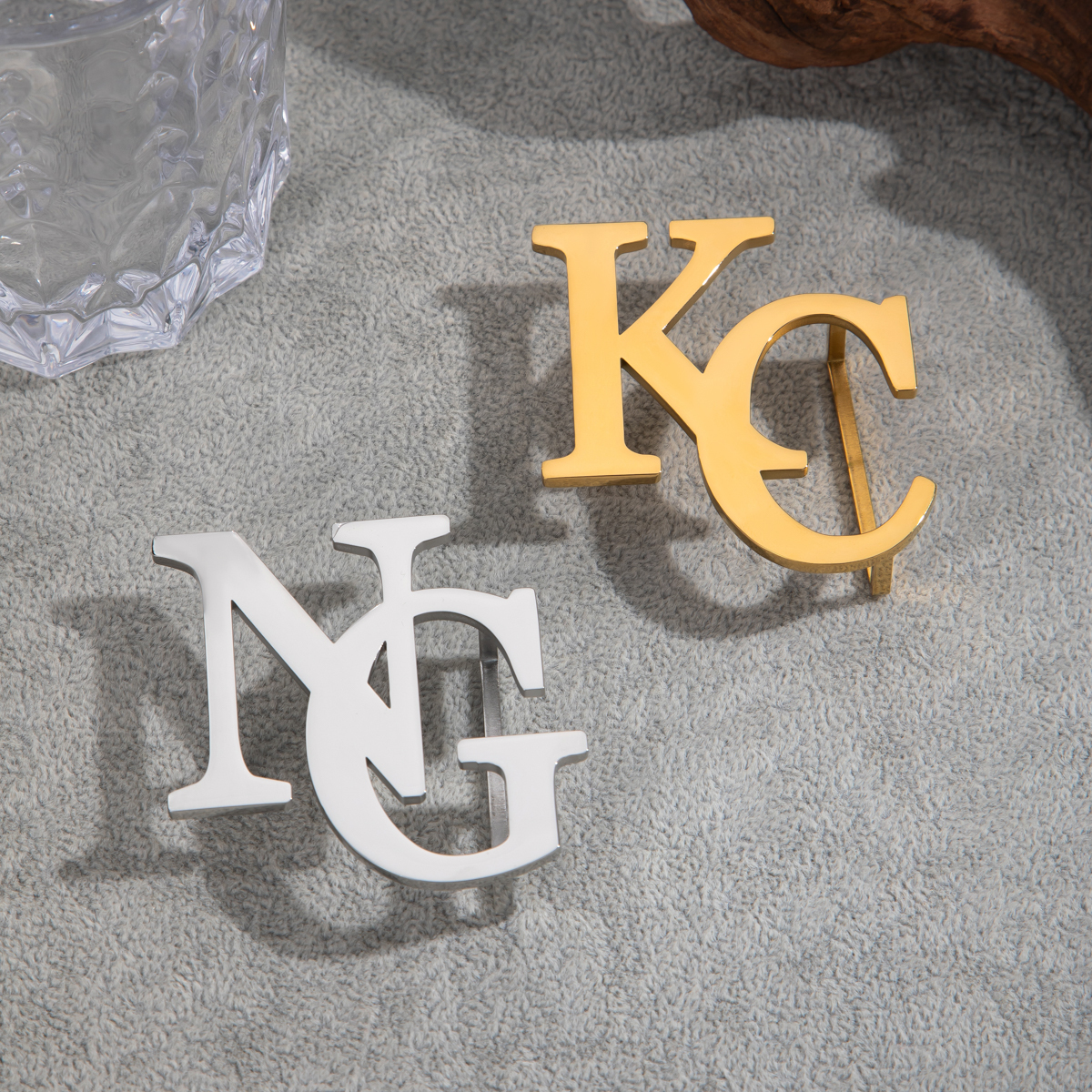 Customized Initial Letter Belt Fastener