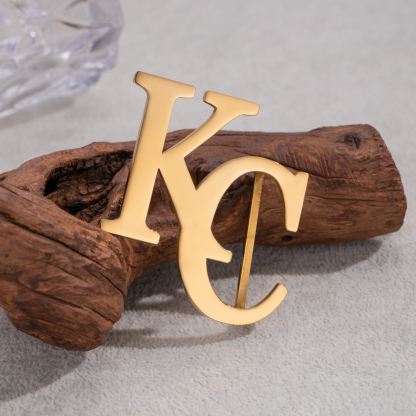 Customized Initial Letter Belt Fastener