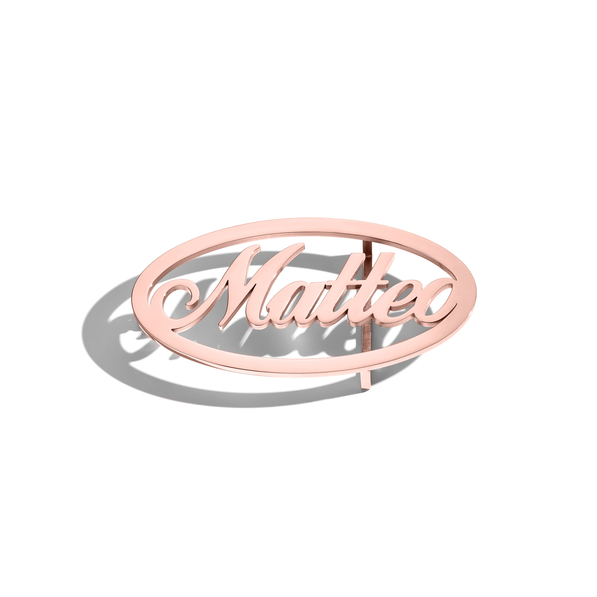 Customized Name Oval Belt Buckle