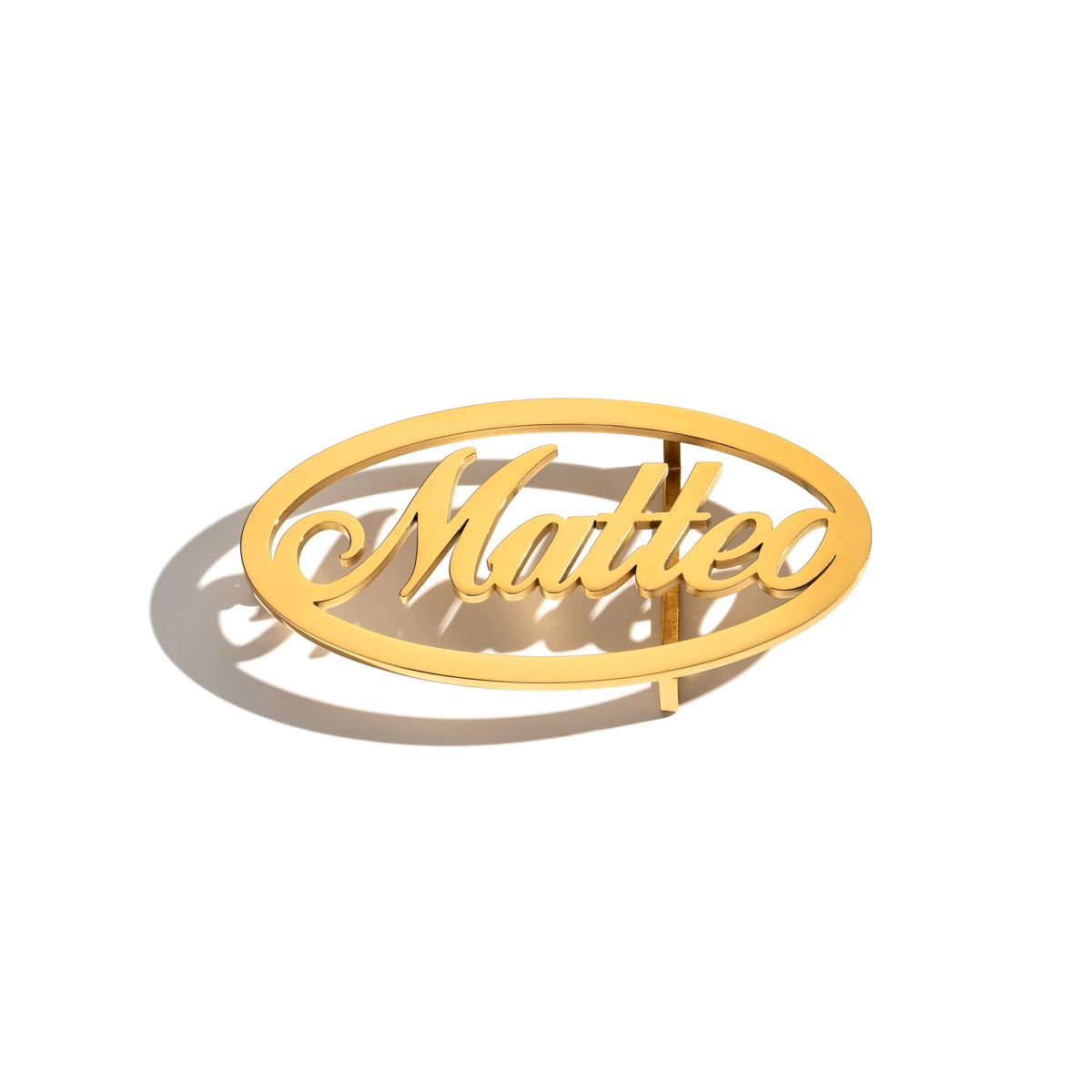 Customized Name Oval Belt Buckle