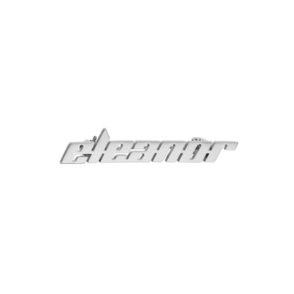 Custom Alphabet Brooch with a Sense of Technological Futurism
