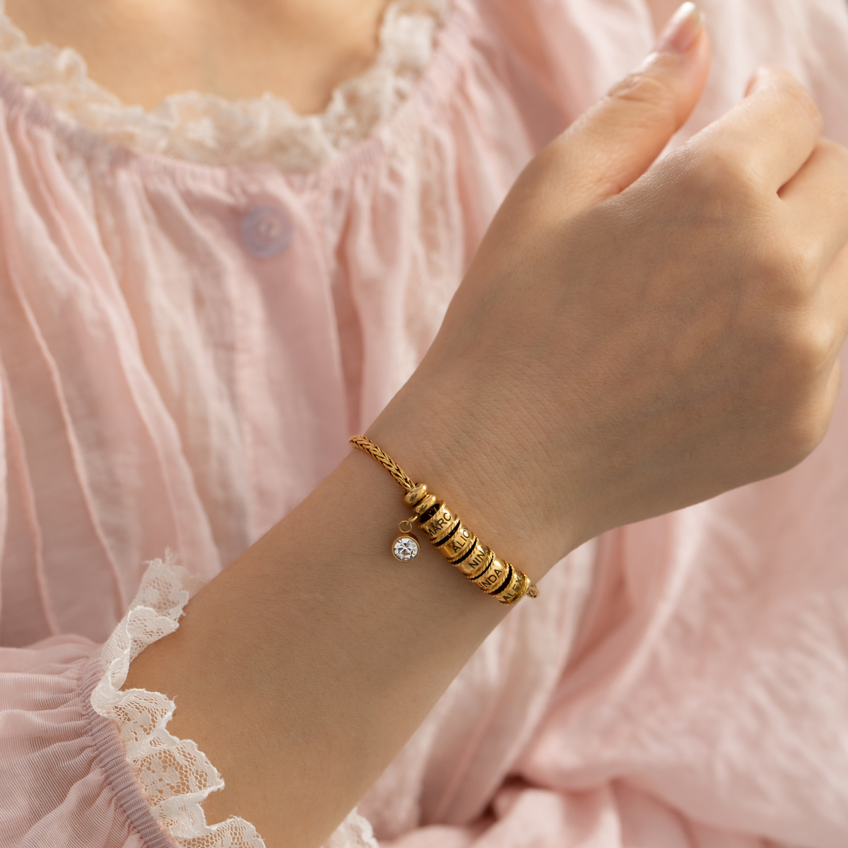 Custom Name Beading Bracelet