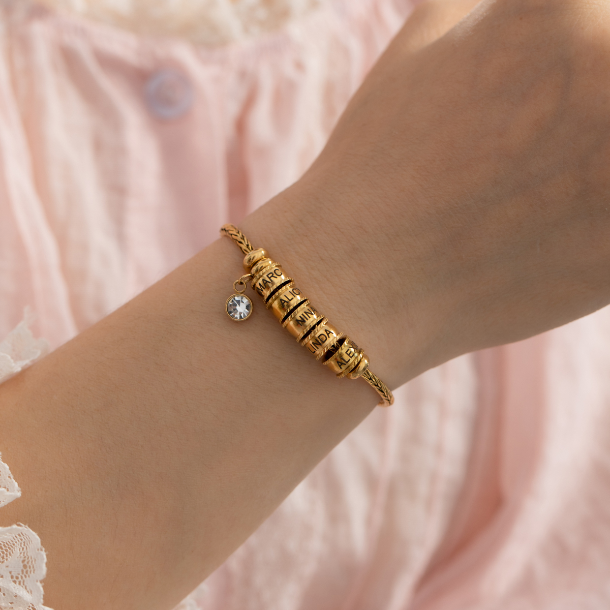 Custom Name Beading Bracelet