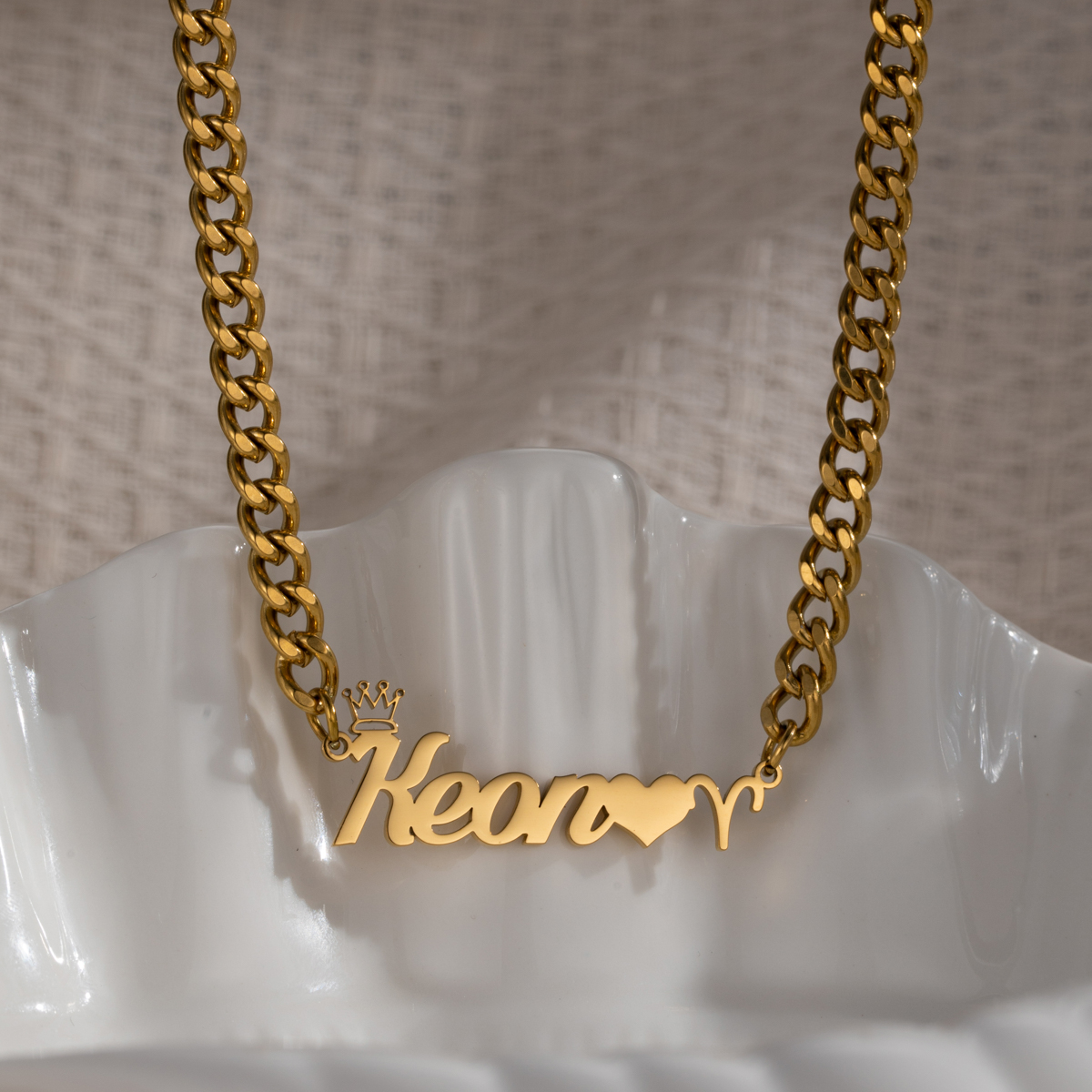 Custom Name Crown Constellation Necklace