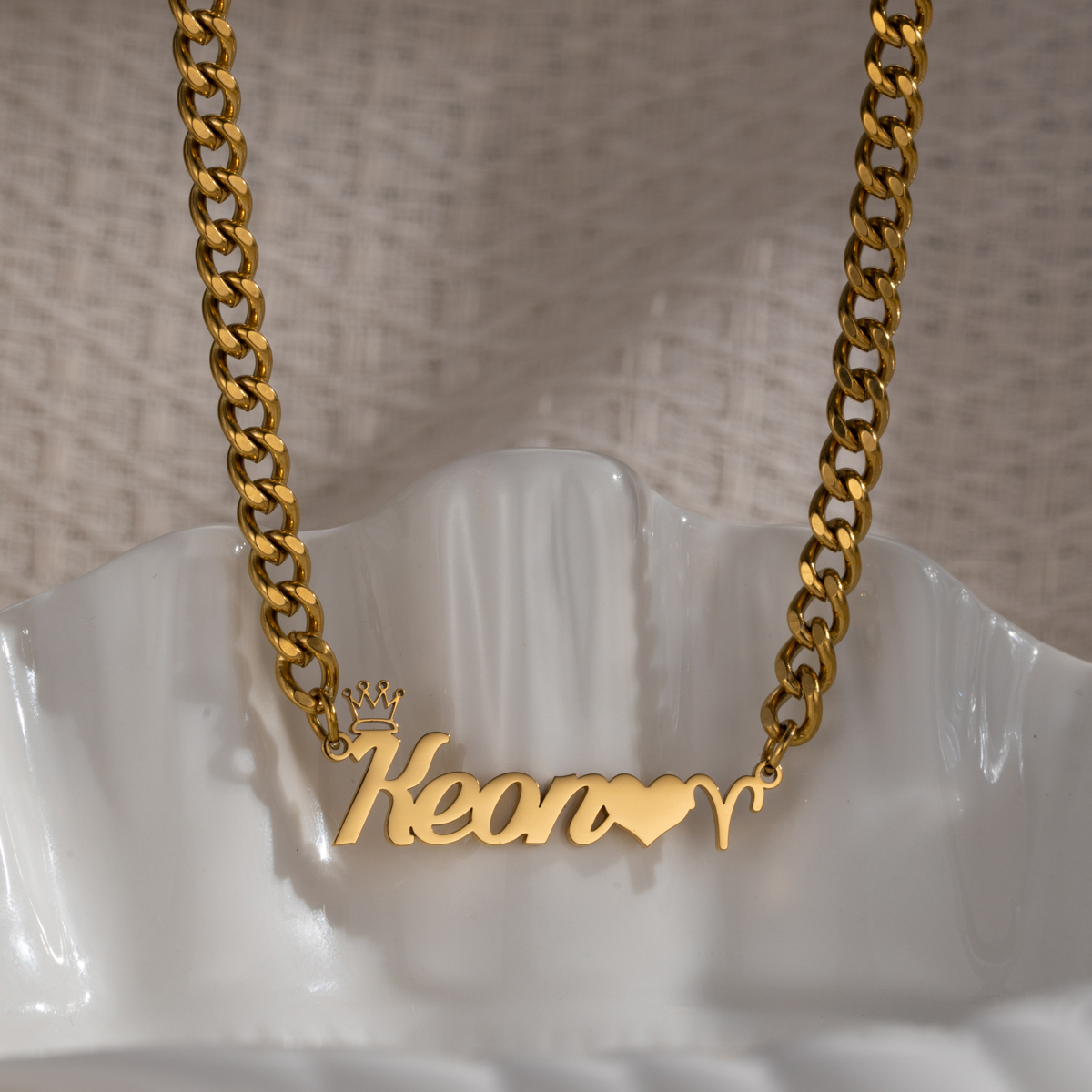 Custom Name Crown Constellation Necklace