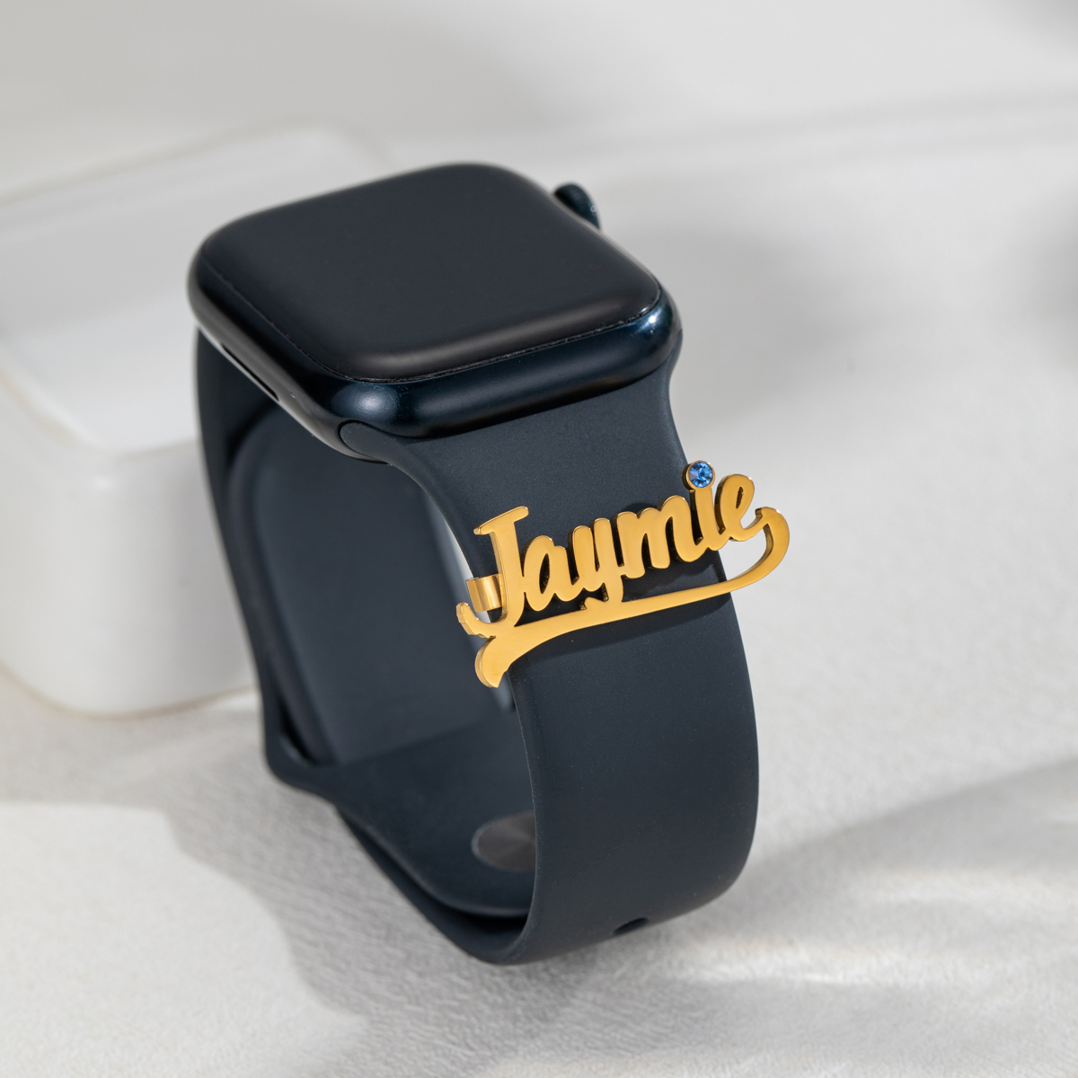 Personalized Name Watch Buckle with Birthstone