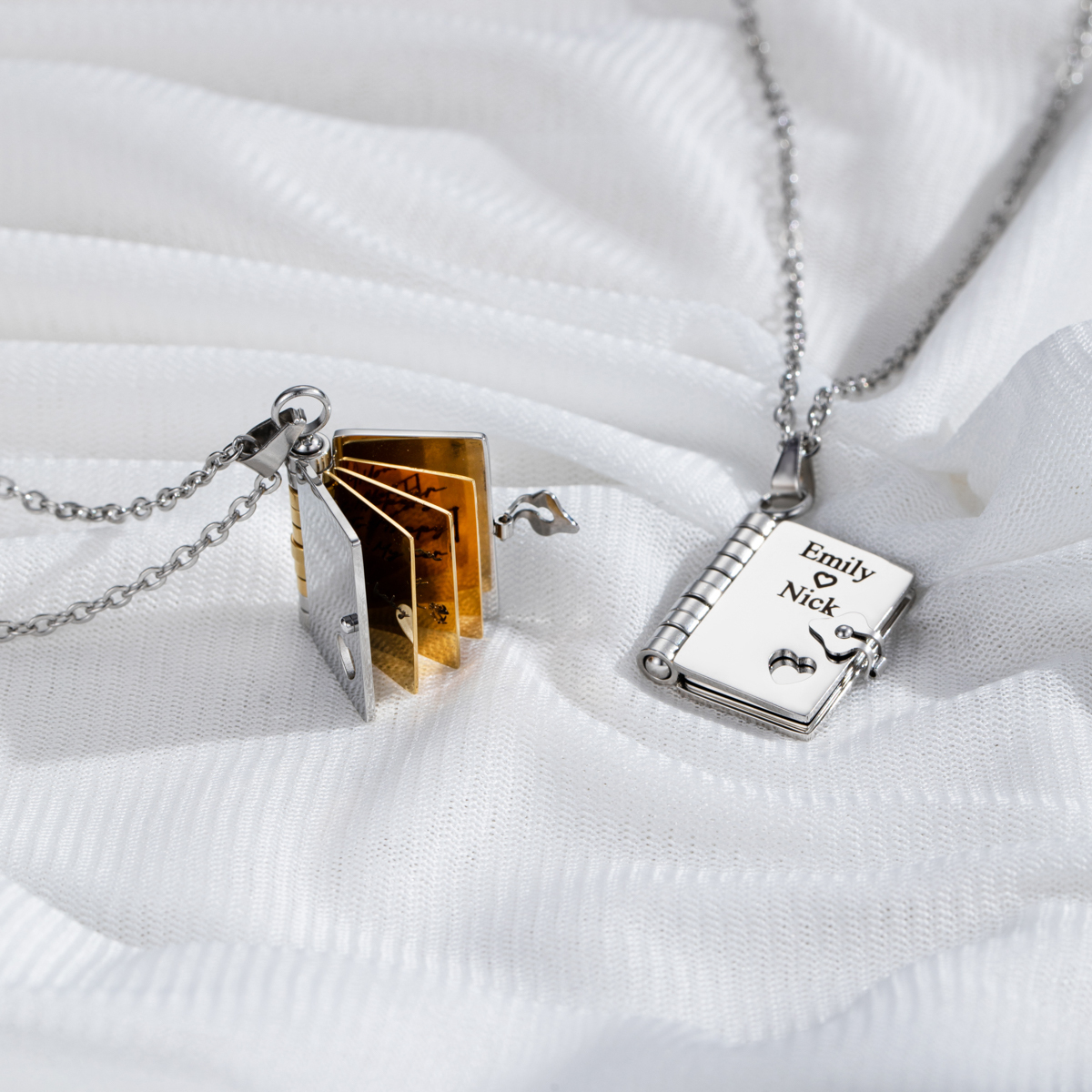 Custom Necklace as a Token of Love and Confession Inspired by Books 