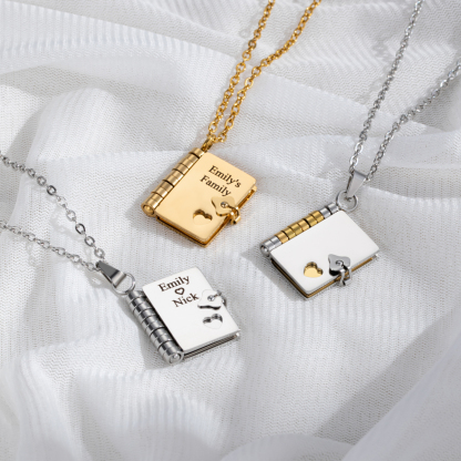 Custom Necklace as a Token of Love and Confession Inspired by Books 