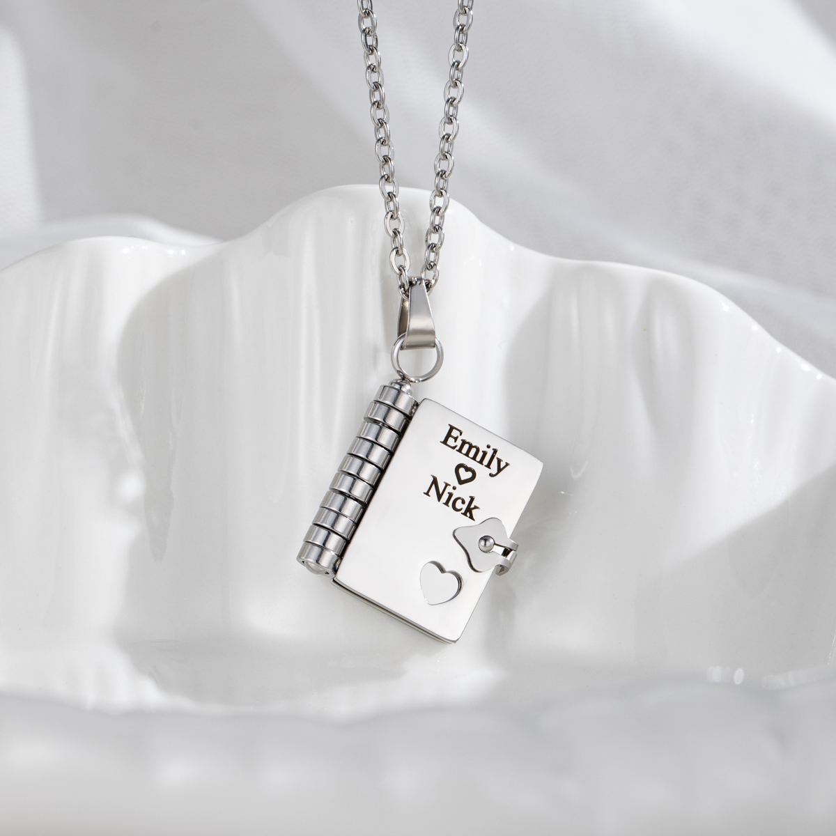 Custom Necklace as a Token of Love and Confession Inspired by Books 