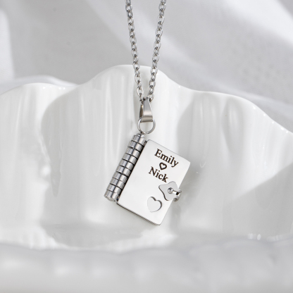 Custom Necklace as a Token of Love and Confession Inspired by Books 