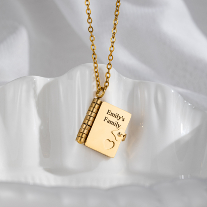 Custom Necklace as a Token of Love and Confession Inspired by Books 