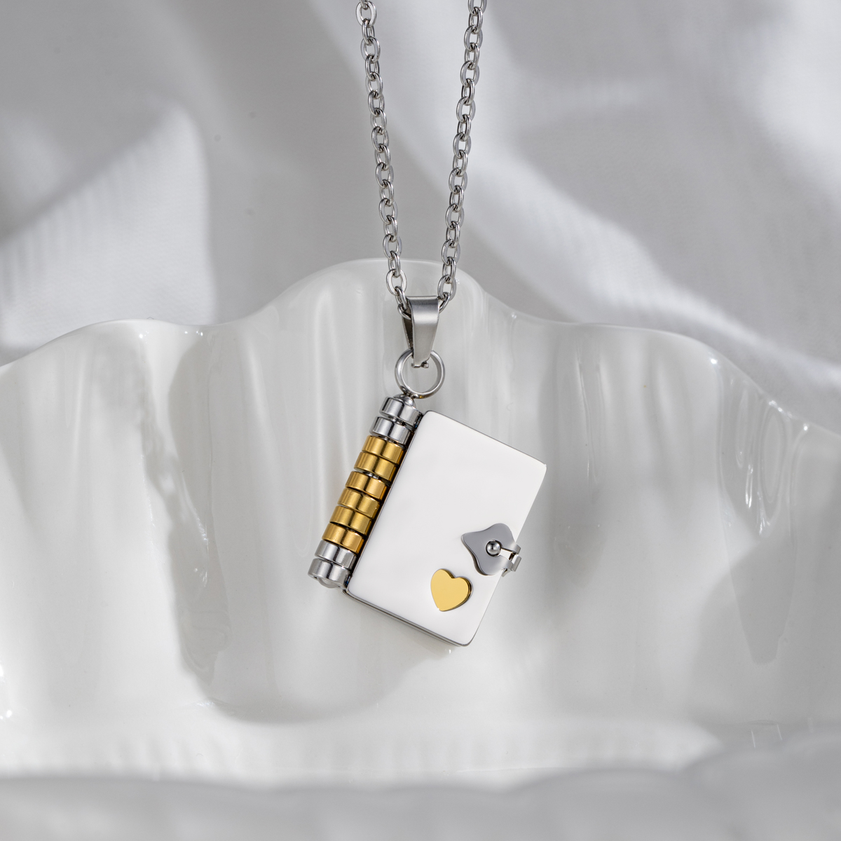 Custom Necklace as a Token of Love and Confession Inspired by Books 