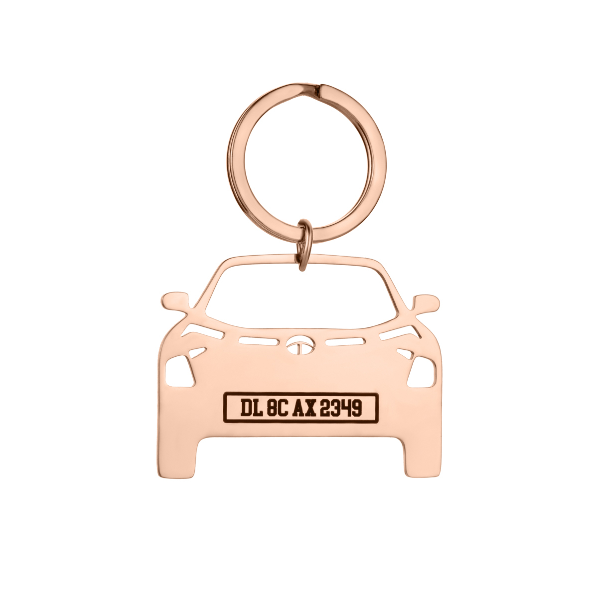 Customized Sentence Car Keychain in the Shape of Car