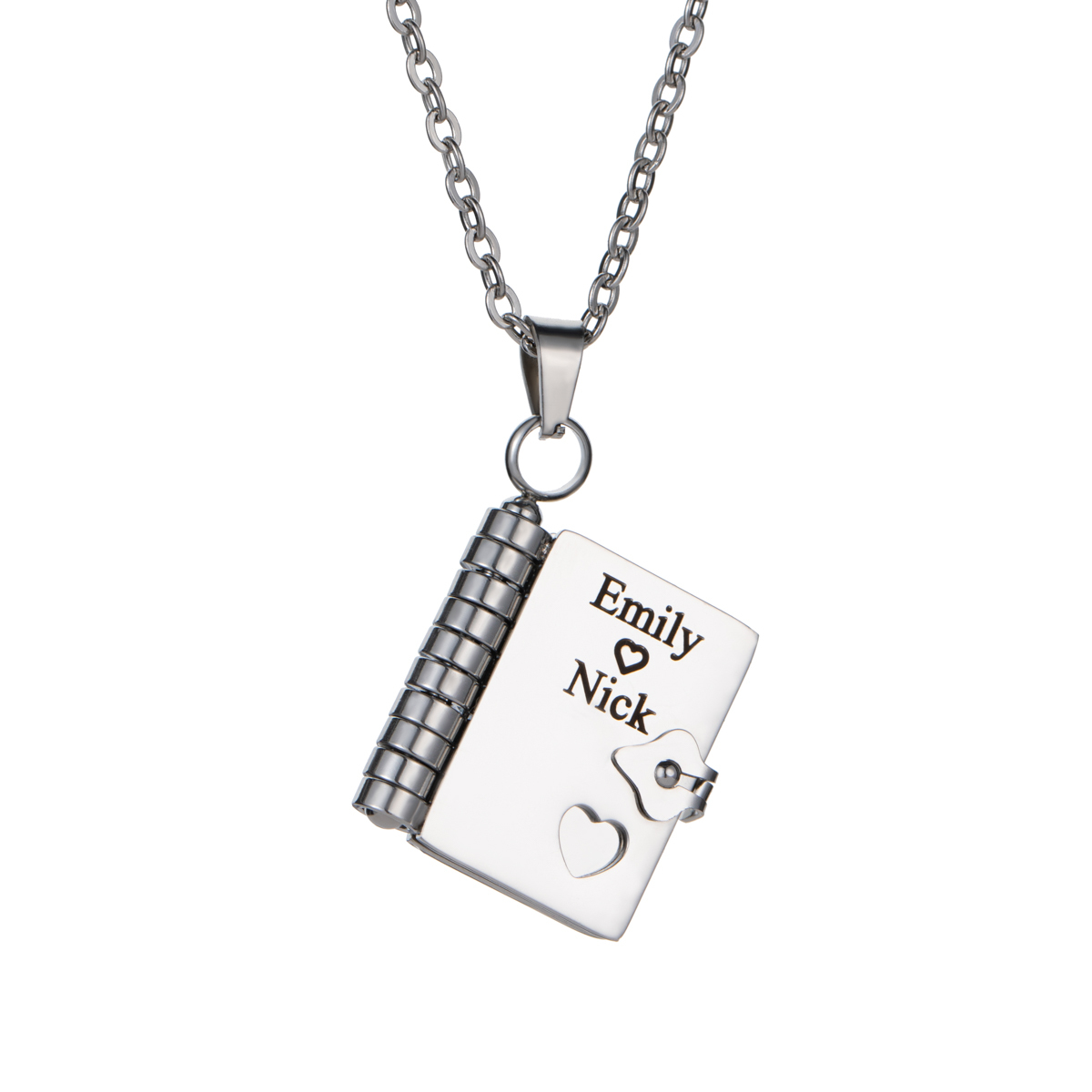 Custom Necklace as a Token of Love and Confession Inspired by Books 