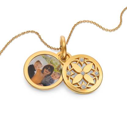 Customized Photo Print Pendant Necklace