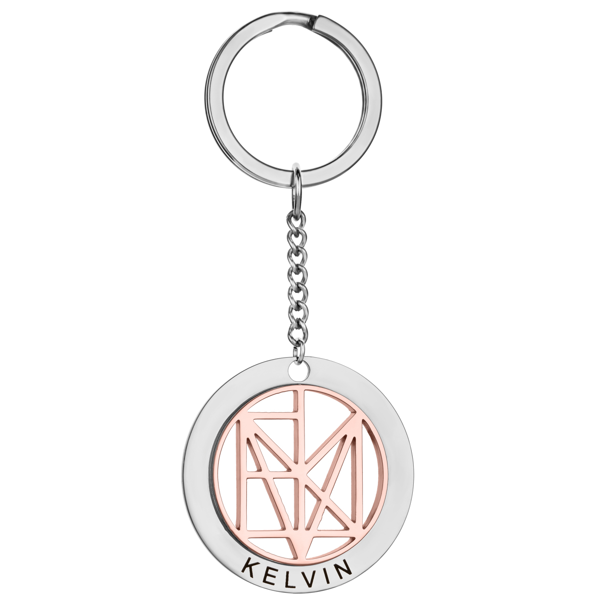 Personalized Engraved Name Logo Keychain