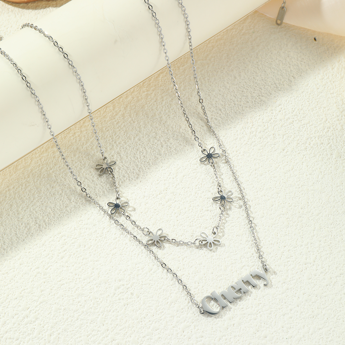 Sexy Custom Name Waist Chains Rhinestone Pendant with Double-layer