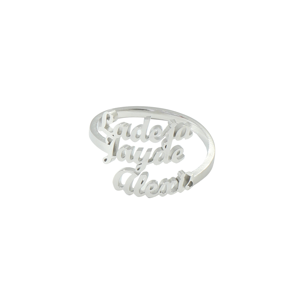 [Copy]Customized three-ring name rings.