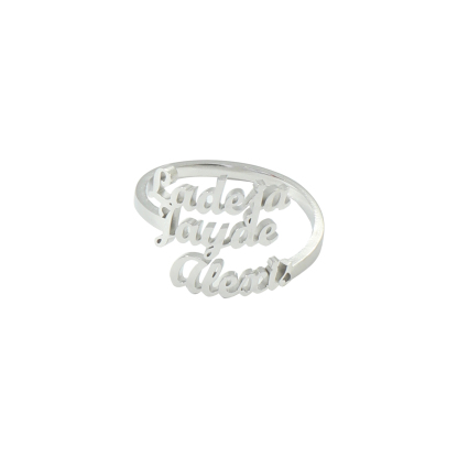 [Copy]Customized three-ring name rings.