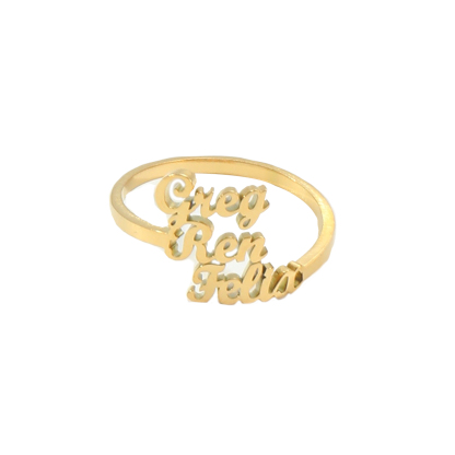 [Copy]Customized three-ring name rings.