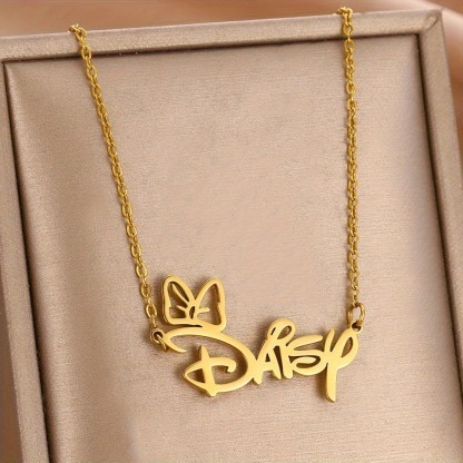 Personalized Bow - Name Necklace