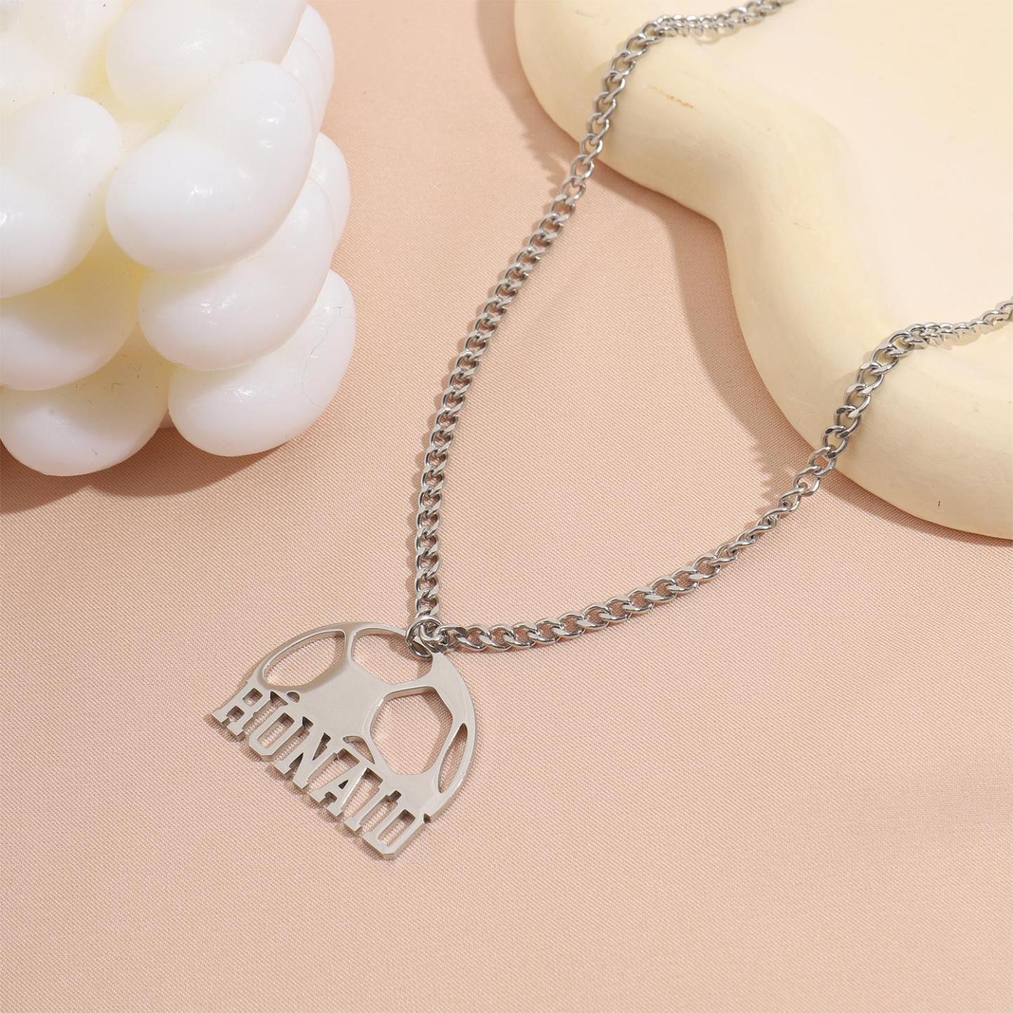 [Copy]Custom name Necklace with the Pattern of Shooting at the Basket